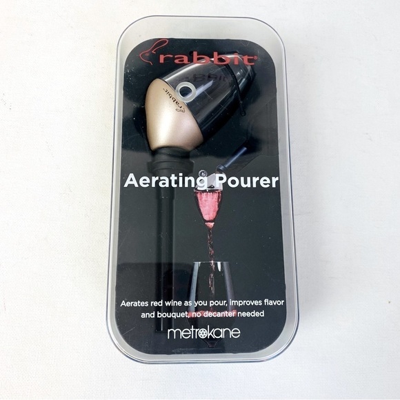 Rabbit Aerating Pourer For Wine Enthusiasts OS - Picture 1 of 4
